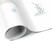 Schattigee winterwonderland sneeuwman bosdieren cadeaupapier (Rol Hoek)