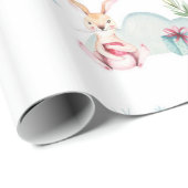 Schattigee winterwonderlanddieren cadeaupapier (Rol Hoek)