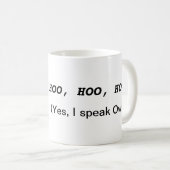 Schattigee Wise Owl Quote Coffee Mok (Voorkant rechts)