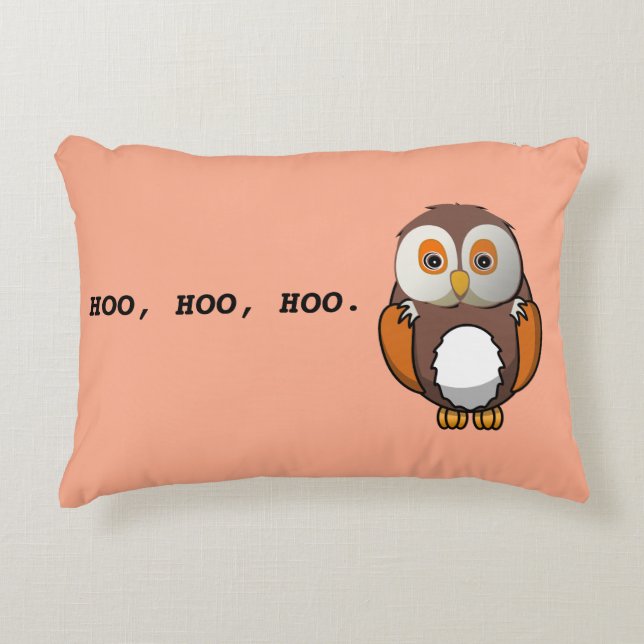 Schattigee Wise Owl Quote Decoratief Kussen (Voorkant)