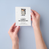 Schattigee Wiskunde formules budget verjaardagsuit Flyer (Hand)