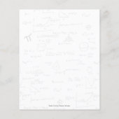 Schattigee Wiskunde formules budget verjaardagsuit Flyer (Achterkant)