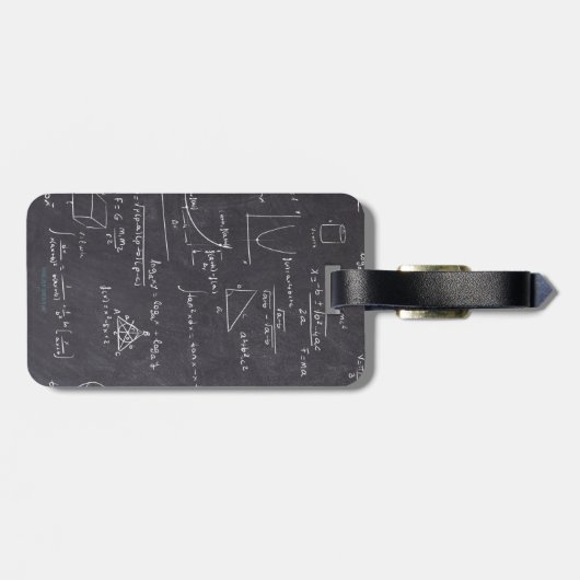 Schattigee Wiskunde vergelijkingen Nerd reizen Bagagelabel (Achterkant horizontaal)