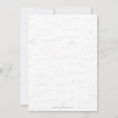 Schattigee Wiskunde voorschool afstudeerfeest Kaart (Achterkant)