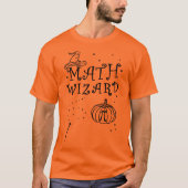 Schattigee Wiskunde Wizard Pompoen Pie Leraar Hall T-shirt (Voorkant)