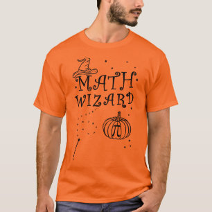 Schattigee Wiskunde Wizard Pompoen Pie Leraar Hall T-shirt