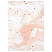 Schattigee wit-roze kat in een theekopje klembord (Achterkant)