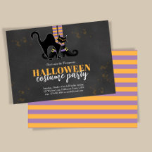 Schattigee Witch Black Cat grillige Halloween Part