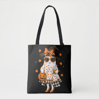Schattigee Witchy Ghost Vrouwen Halloween T-Shirt Tote Bag