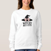 Schattigee Witchy Halloween Trui (Voorkant)