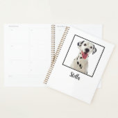 Schattigee witte aangepaste hondenfoto planner (Display)