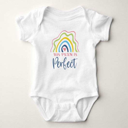 Schattigee Witte Baby Bodysuit (Voorkant)