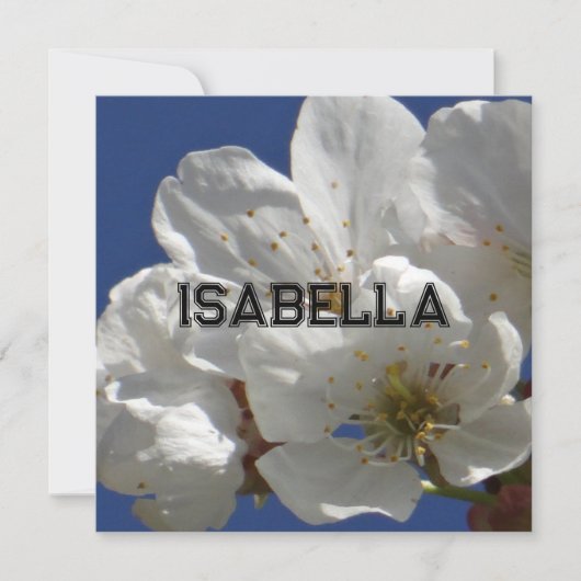 Schattigee witte bloemen gevouwen Wenskaart (Voorkant)