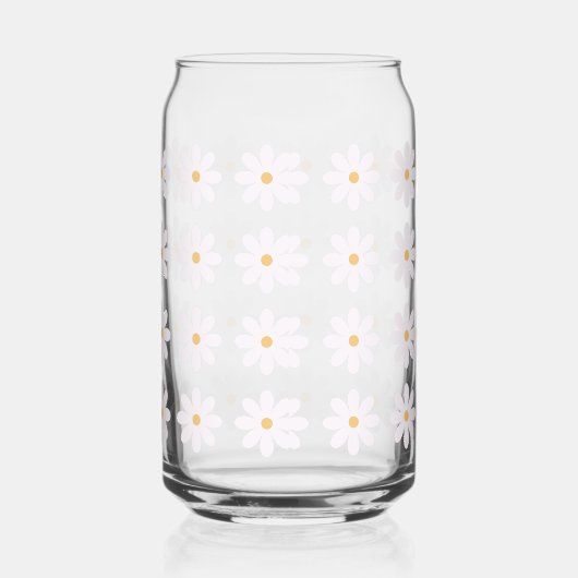 Schattigee Witte bloemendrinkware Set Blikvorm Glas (Rechts)