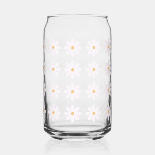 Schattigee Witte bloemendrinkware Set Blikvorm Glas (Links)