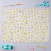 Schattigee witte Daisy floral decoupage Tissuepapier (Craft)