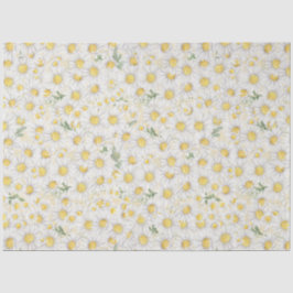 Schattigee witte Daisy floral decoupage Tissuepapier