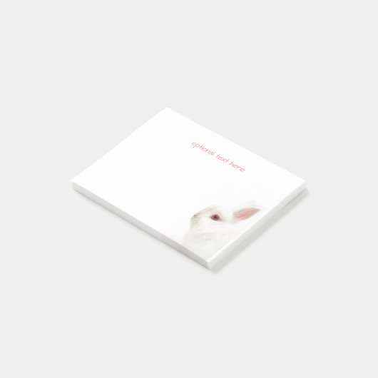 Schattigee witte dwerg konijn delicate oren huisdi post-it® notes (Schuin)