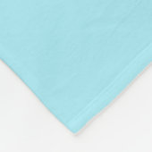 Schattigee Witte en Blauwe Custom Initiaal Black W Fleece Deken (Hoek)