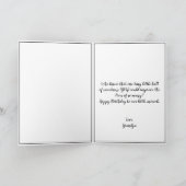 Schattigee witte en zwarte taart kleinzoon 1e verj kaart (Binnen)