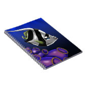 Schattigee Witte en Zwarte Vis Notitieboek (Rechterzijde)