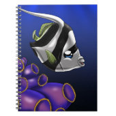 Schattigee Witte en Zwarte Vis Notitieboek (Voorkant)