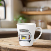 Schattigee witte Figaro Auto Monogram Figaraties Latte Mok