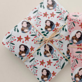 Schattigee witte foto cadeaupapier