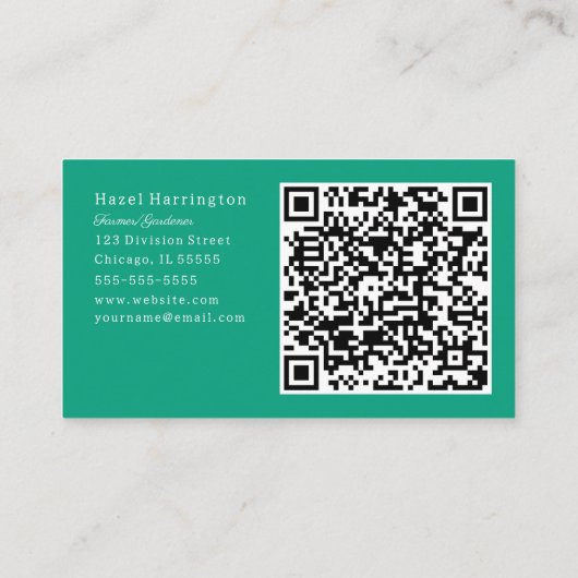 Schattigee Witte Ganzen QR Code Visitekaartje Duck (Achterkant)