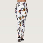 Schattigee witte Halloween Leggings (Achterkant)