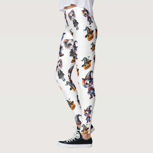 Schattigee witte Halloween Leggings (Links)