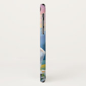 Schattigee witte hert in weide met bloemen estheti Case-Mate iPhone case (Achterkant/links)