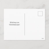 Schattigee Witte Kat in Sneeuwkerst Briefkaart (Achterkant)
