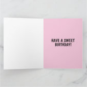 SCHATTIGEE WITTE KAT VERJAARDAG WENSKAART BEDANKKAART (Binnen)