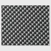 Schattigee witte katten Halloween inpakpapier (Vlak)