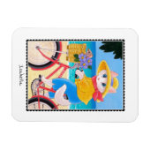 Schattigee Witte Kattenmuis Beste Vrienden Fiets N Magneet (Horizontaal)