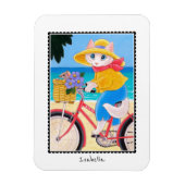 Schattigee Witte Kattenmuis Beste Vrienden Fiets N Magneet (Verticaal)