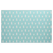 Schattigee witte kerstbomen op lichtblauw stof (Fat Quarter)