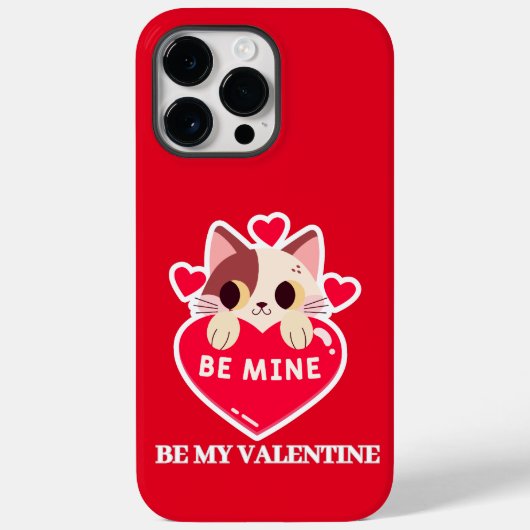 Schattigee witte kitten met hart Case-Mate iPhone case (Achterkant)