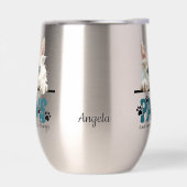 Schattigee witte kitten Paws en genieten (Links)