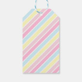 Schattigee witte kitty cat dank u feestgeschenk La Cadeaulabel (Achterkant)