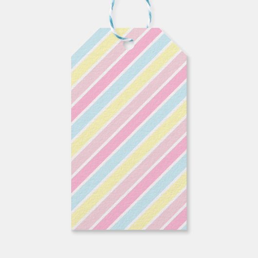 Schattigee witte kitty cat dank u feestgeschenk La Cadeaulabel (Achterkant)