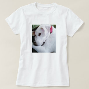 Schattigee Witte Lab Mix Hond T-shirt