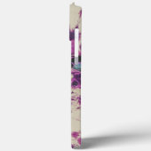 Schattigee Witte Paarse Tie Dye Case-Mate iPhone Case (Achterkant / Links)