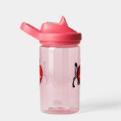 Schattigee Witte Pony met Rode Hart Kinder Waterfles (Rechts)