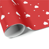 Schattigee witte rode Valentijnse harten naadloos Cadeaupapier (Rol Hoek)