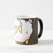 Schattigee witte schapen Dierenillustratie Magische Mok (Voorkant rechts)