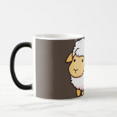Schattigee witte schapen Dierenillustratie Magische Mok (Links)