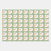 Schattigee witte schapen voor je Kinderen Inpakpapier Vel (Voorkant)