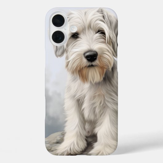 SCHATTIGEE WITTE SEALYHAM TERRIER PUPPYHOND Case-Mate iPhone CASE (Achterkant)